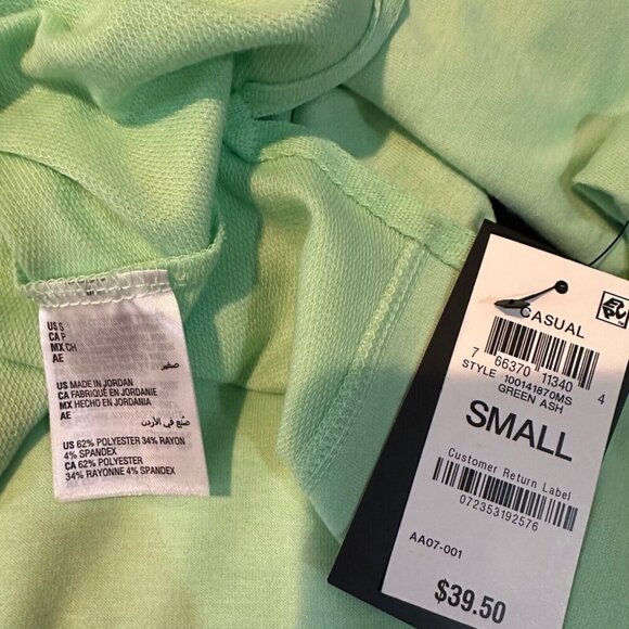 Ideology Womens Size S Ash Mint Green Solid Active Crewneck Top NWT - Picture 4 of 5